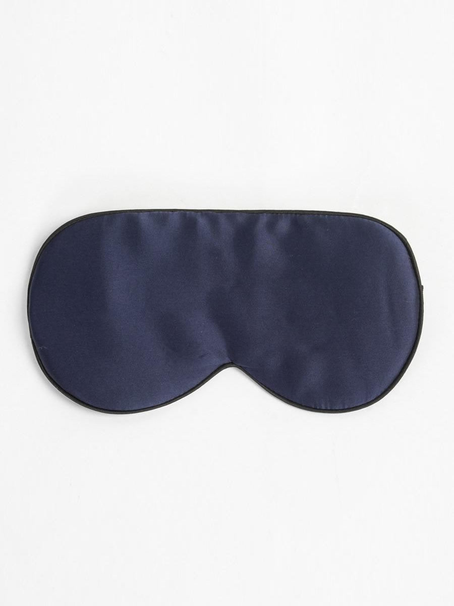 [Tummansininen] SilkSilky-FI 19Momme Eye Mask 006