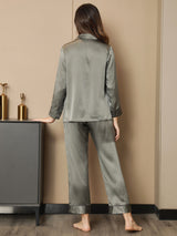 [Harmaanvihreä] SilkSilky-FI Womens Pajamas 002