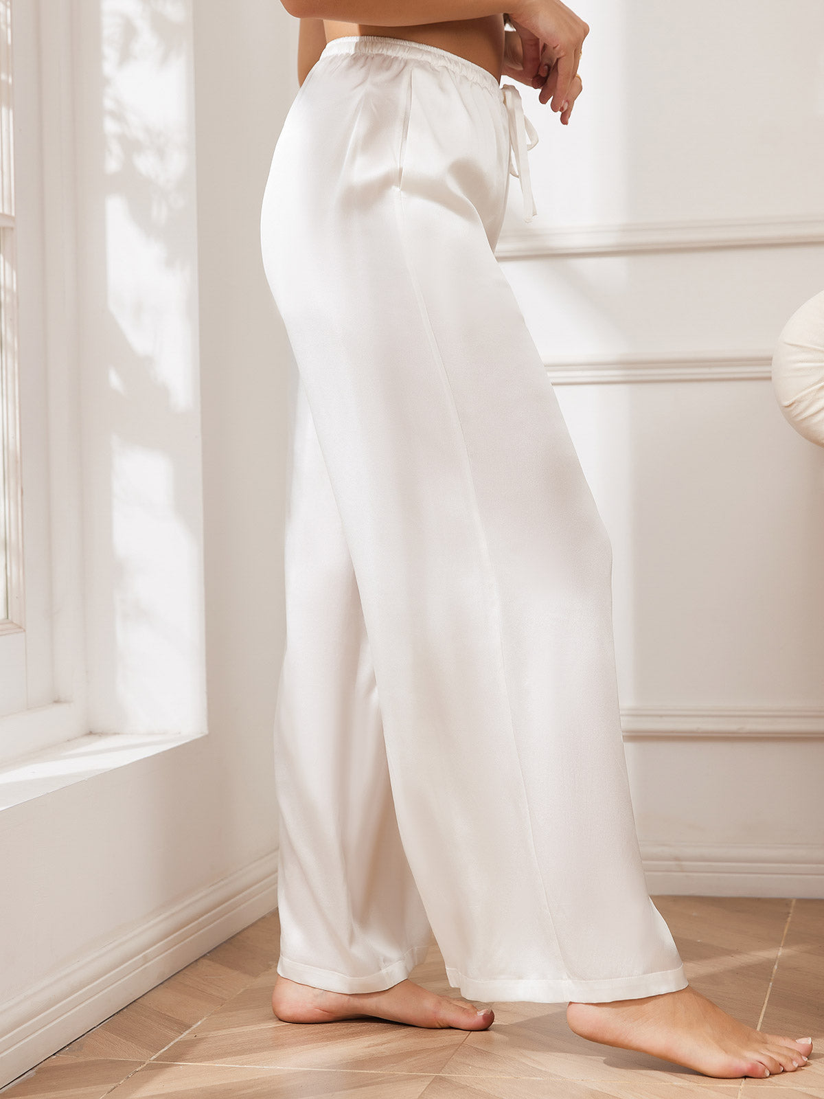 [Valkoinen] SilkSilky-FI Womens Pants 003