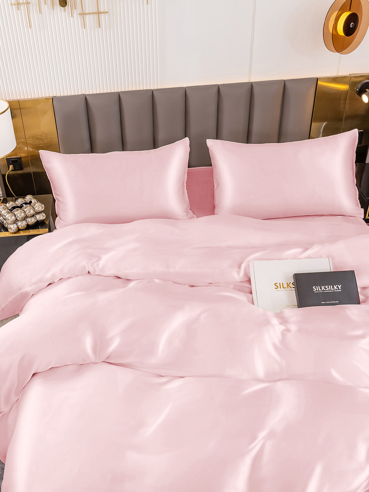 [Pinkki] SilkSilky-FI 19Momme Bedding Set 004