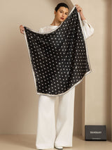 [Musta] SilkSilky-FI Scarf 004