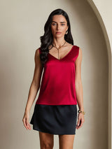 [Viini] SilkSilky-FI Sleeveless V Neck Camisole Top 004