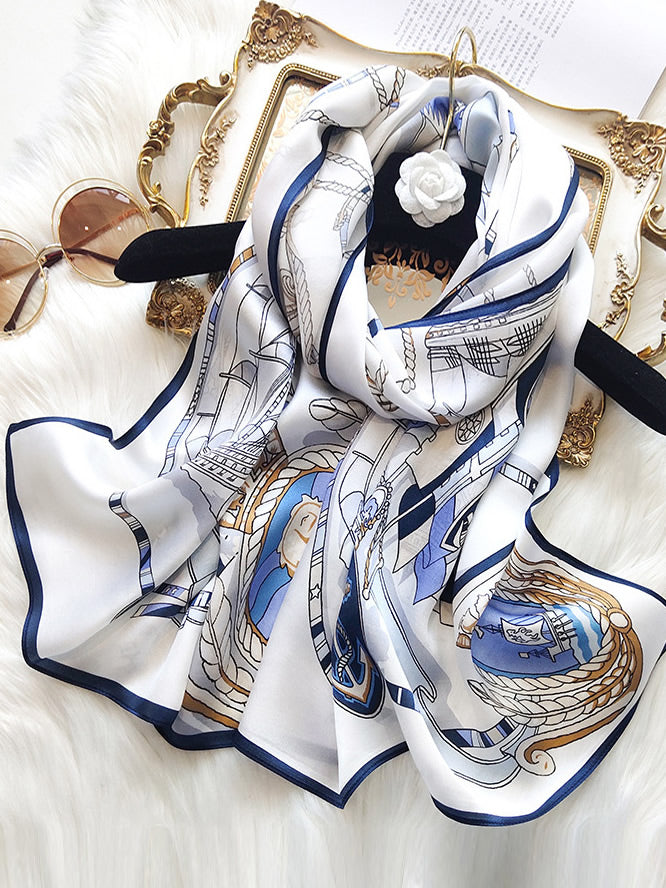 [P023] SilkSilky-FI Pure Silk Scarf 001