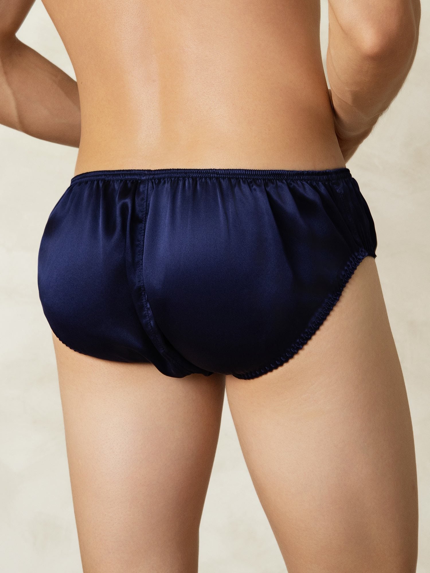 [Tummansininen] SilkSilky-FI Mens Underwear 002