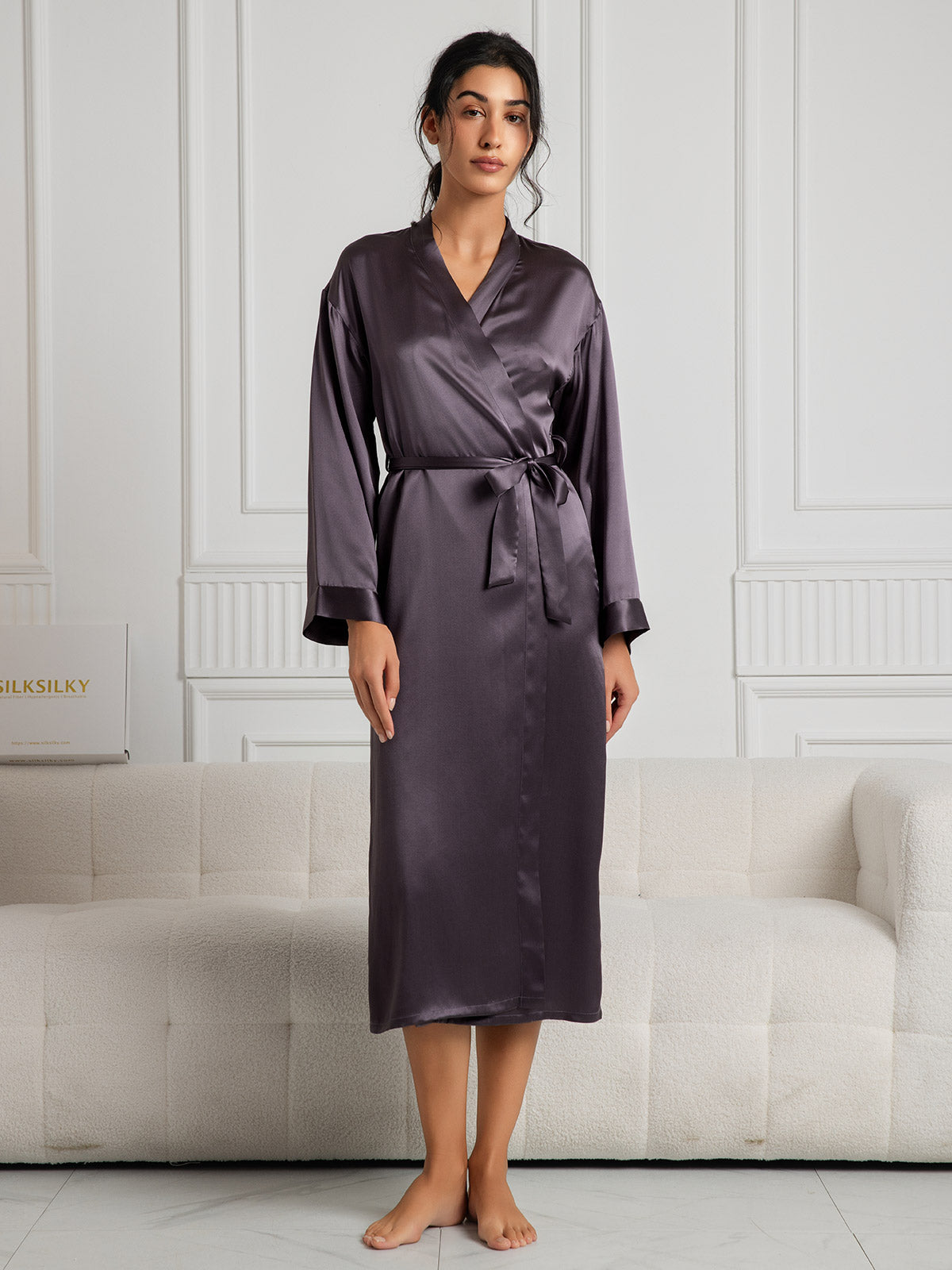 [Purppuranharmaa] SilkSilky-FI Wrap Naisten Aamutakki 001
