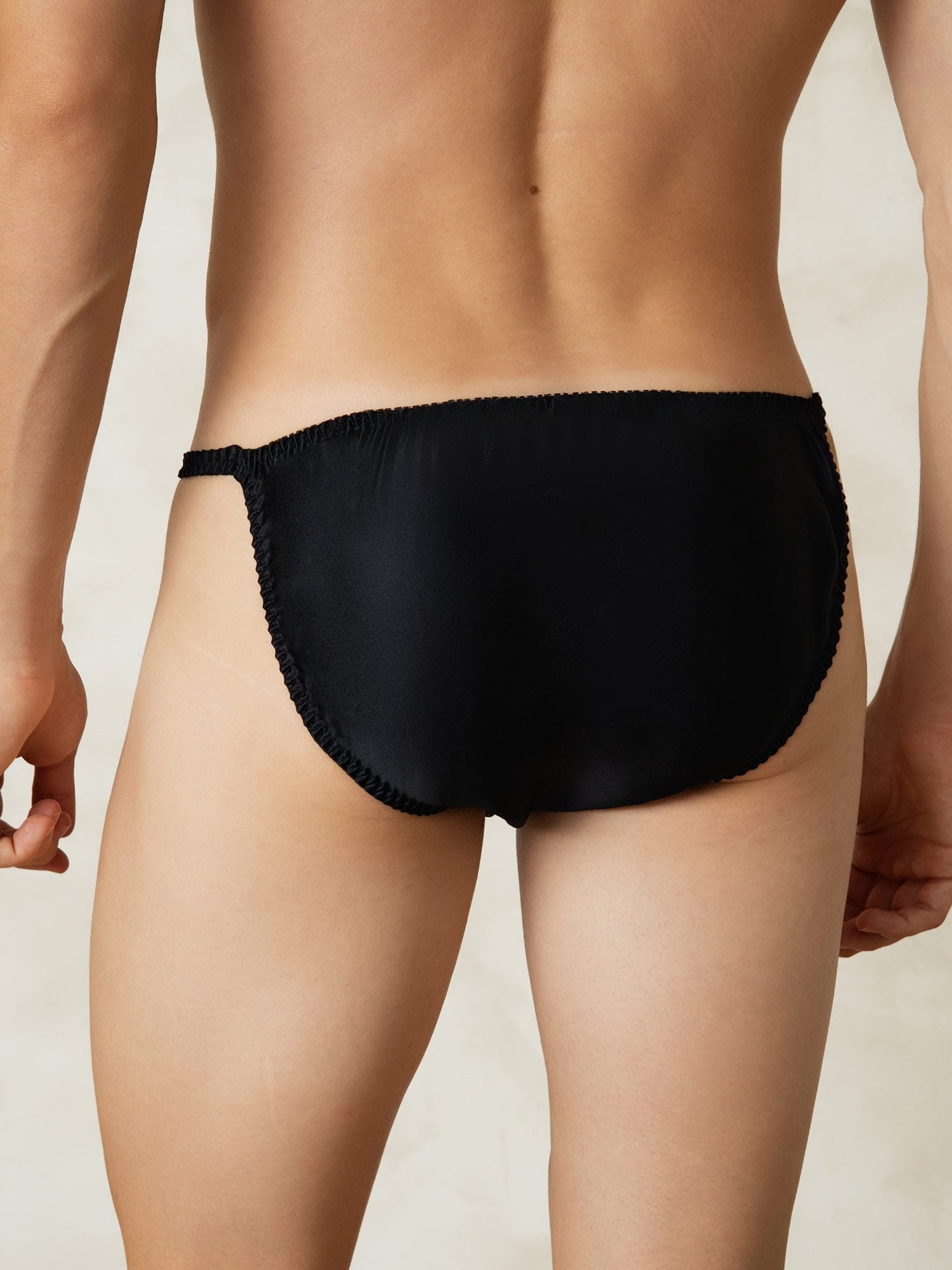 [Musta] SilkSilky-FI Mens Underwear 002
