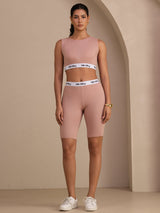 [Pinkki] SilkSilky-FI Sleeveless Crew Neck Women's Outfit Sets 005
