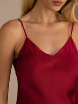 [Viini] SilkSilky-FI Spaghetti Strap V Neck Camisole Top 004