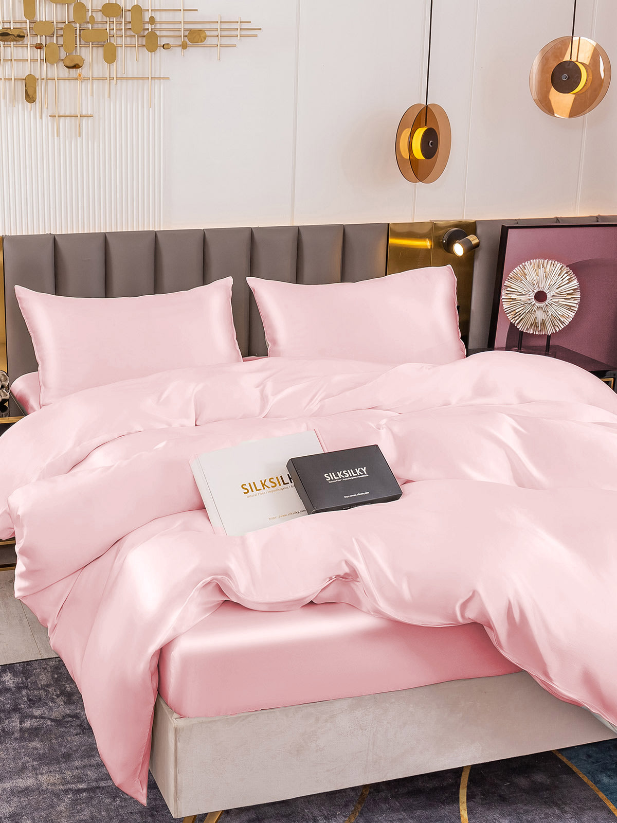 [Pinkki] SilkSilky-FI 19Momme Bedding Set 004