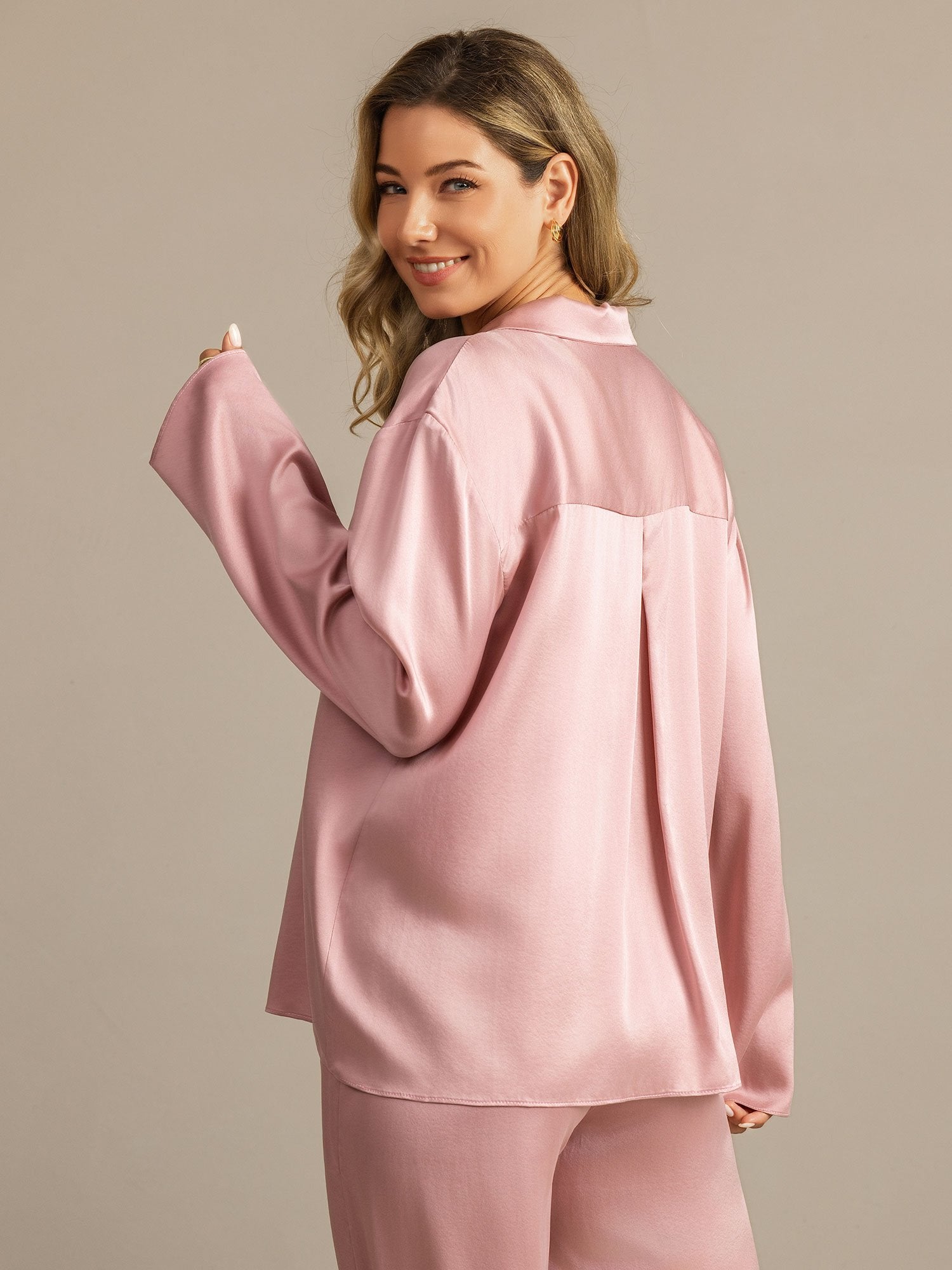 [Persikkaiho] SilkSilky-FI 19Momme Womens Pajamas 005