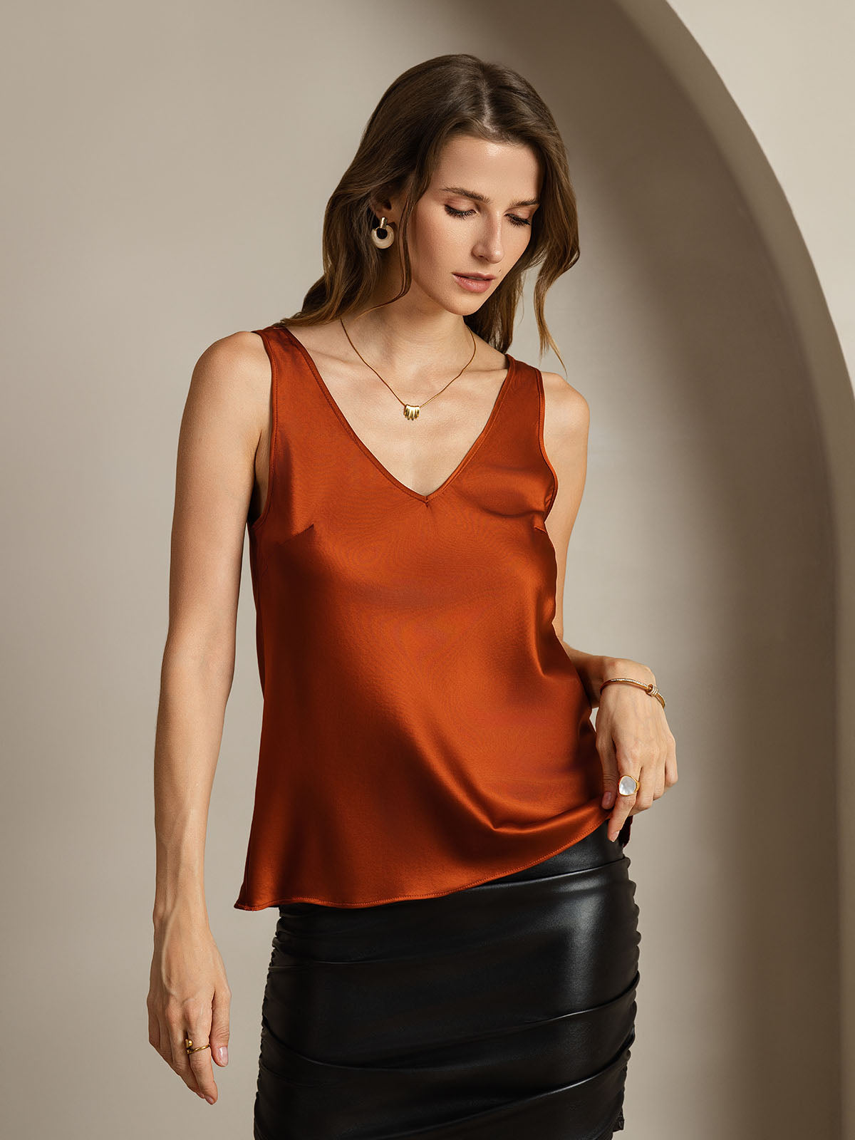 [Karamelli] SilkSilky-FI 19Momme Camisoles 006