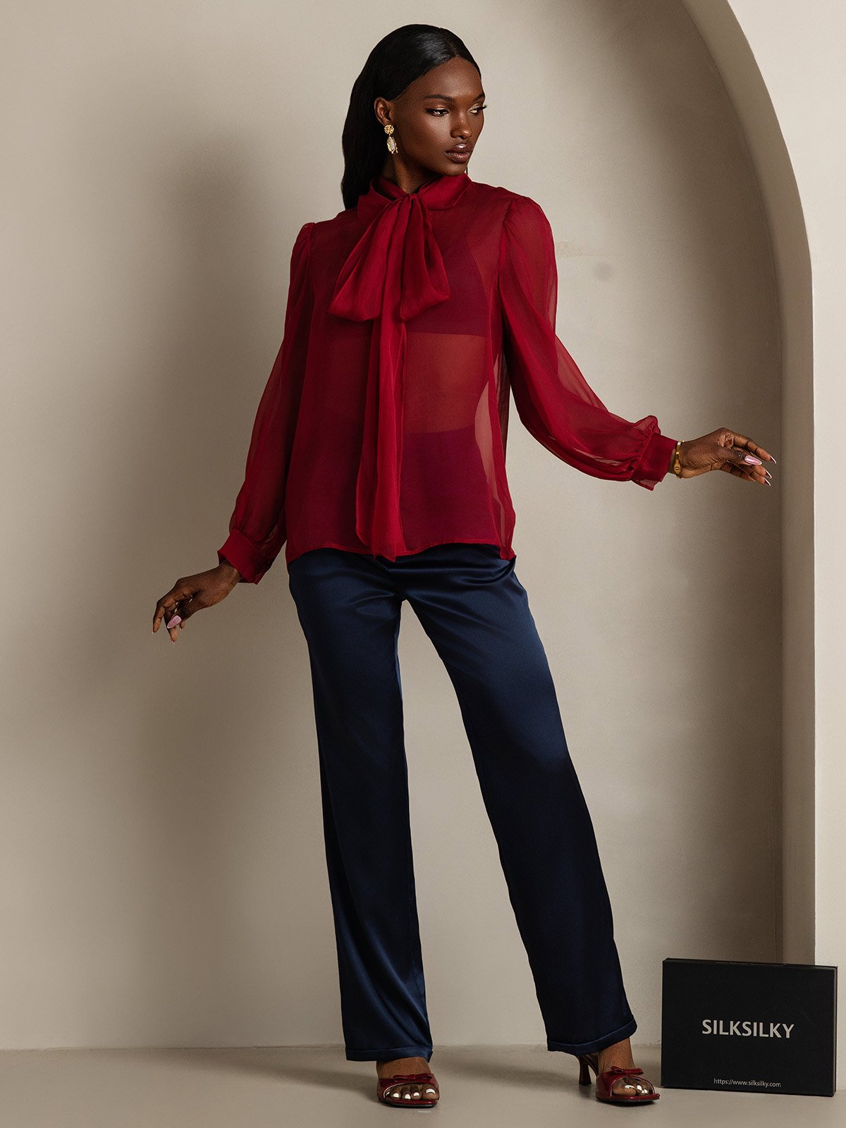 SilkSilky-FI Womens Shirt Viini 007