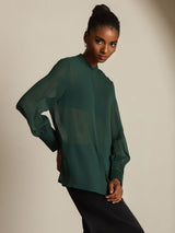 [Tummanvihreä] SilkSilky-FI Womens Shirt 007