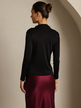[Musta] SilkSilky-FI Womens T-Shirt 002