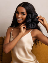 [Musta] SilkSilky-FI Scrunchie 002