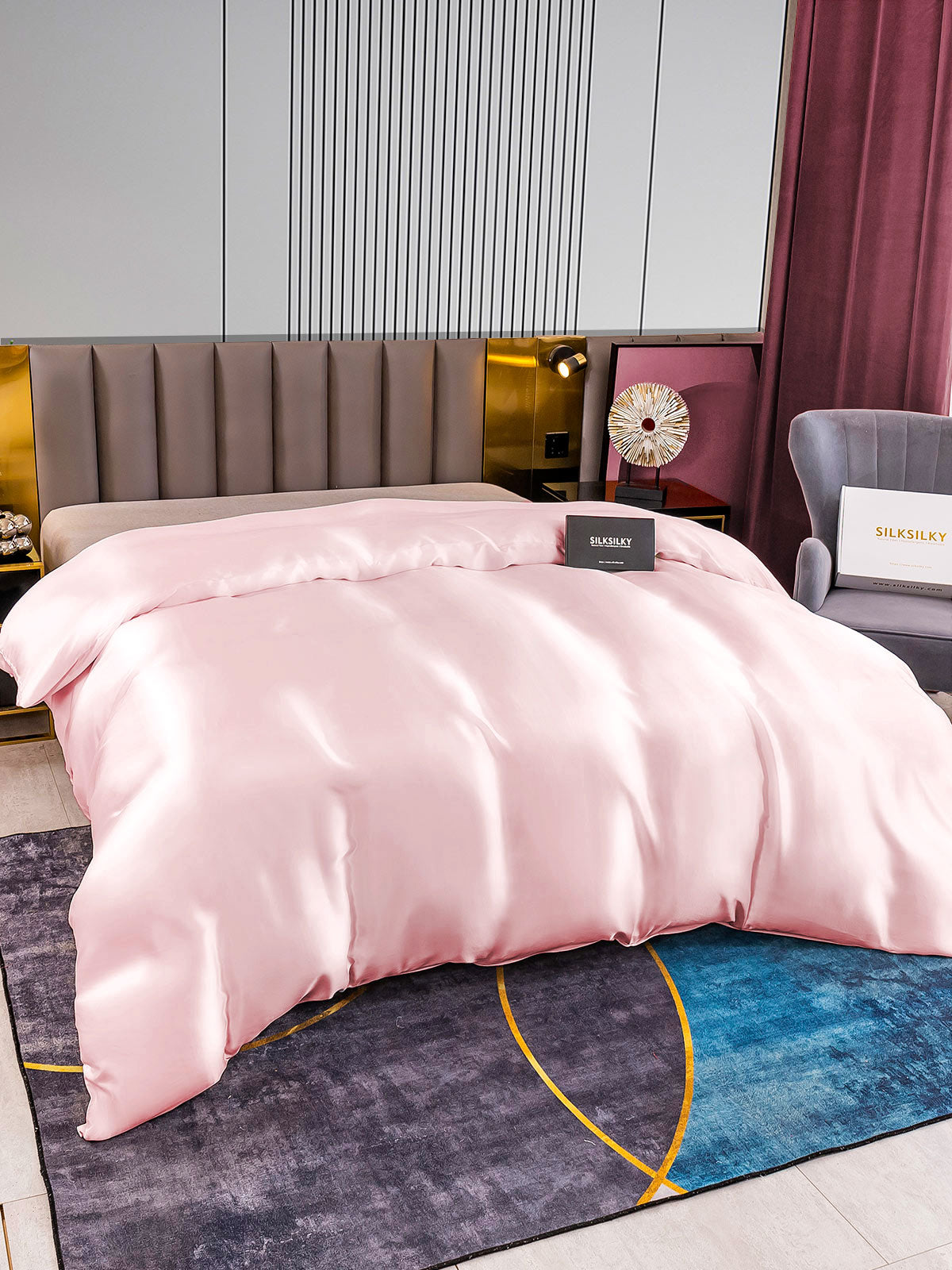 [Pinkki] SilkSilky-FI 22Momme Duvet Cover 003