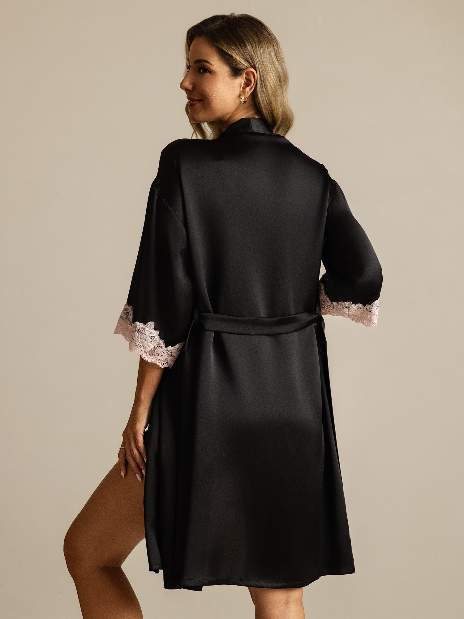 [Musta] SilkSilky-FI Womens Robe 002