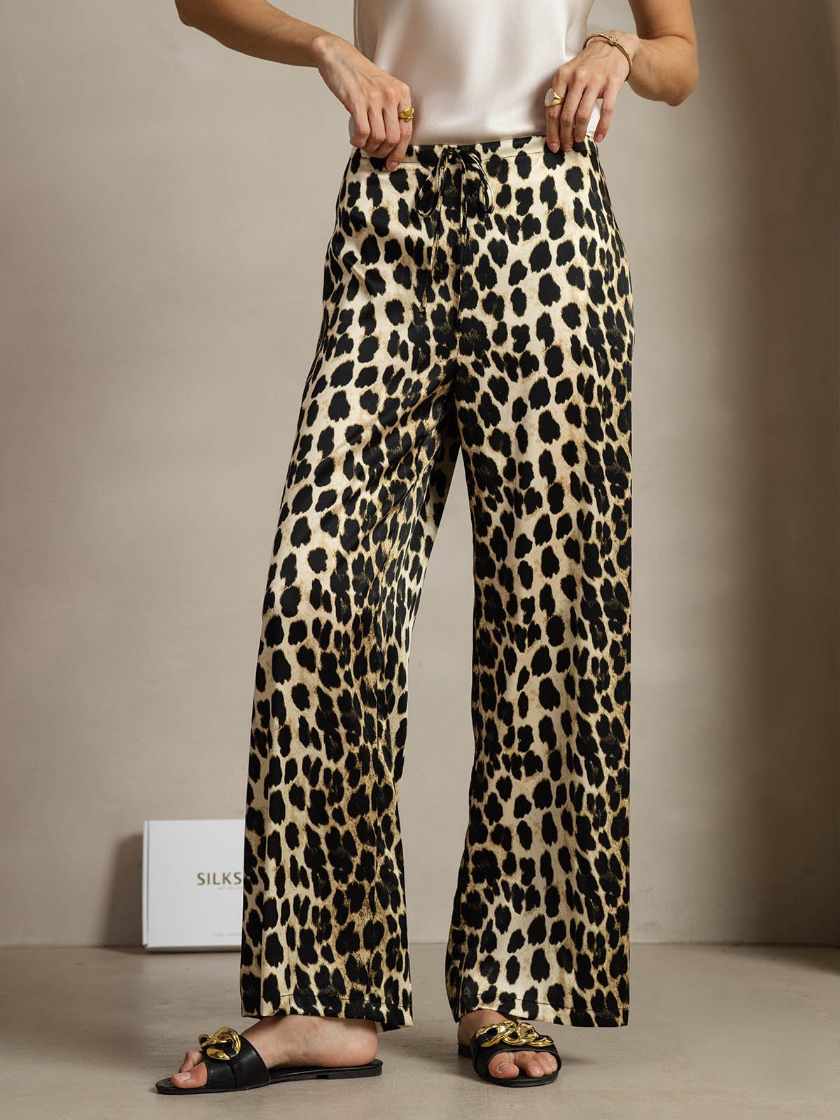 [Leopardi] SilkSilky-FI 19Momme Womens Pants 001
