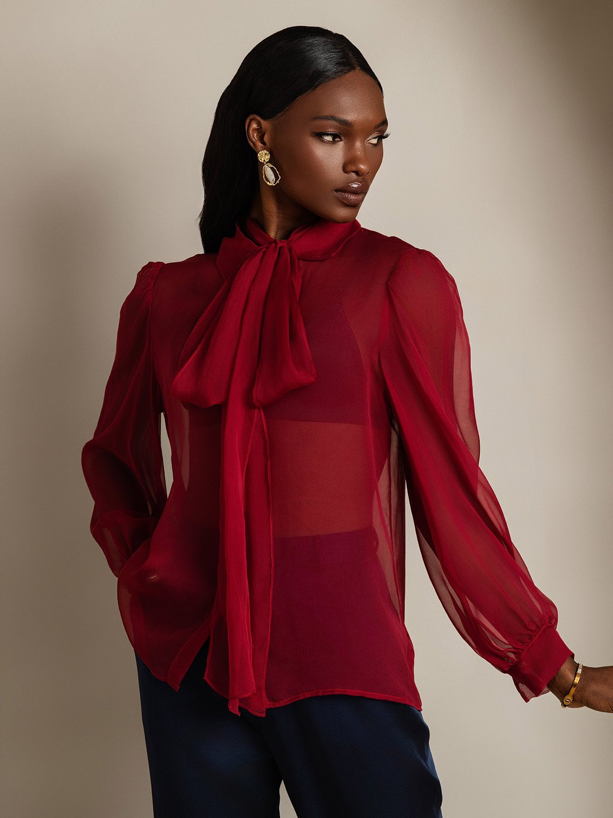 SilkSilky-FI Womens Shirt Viini 005