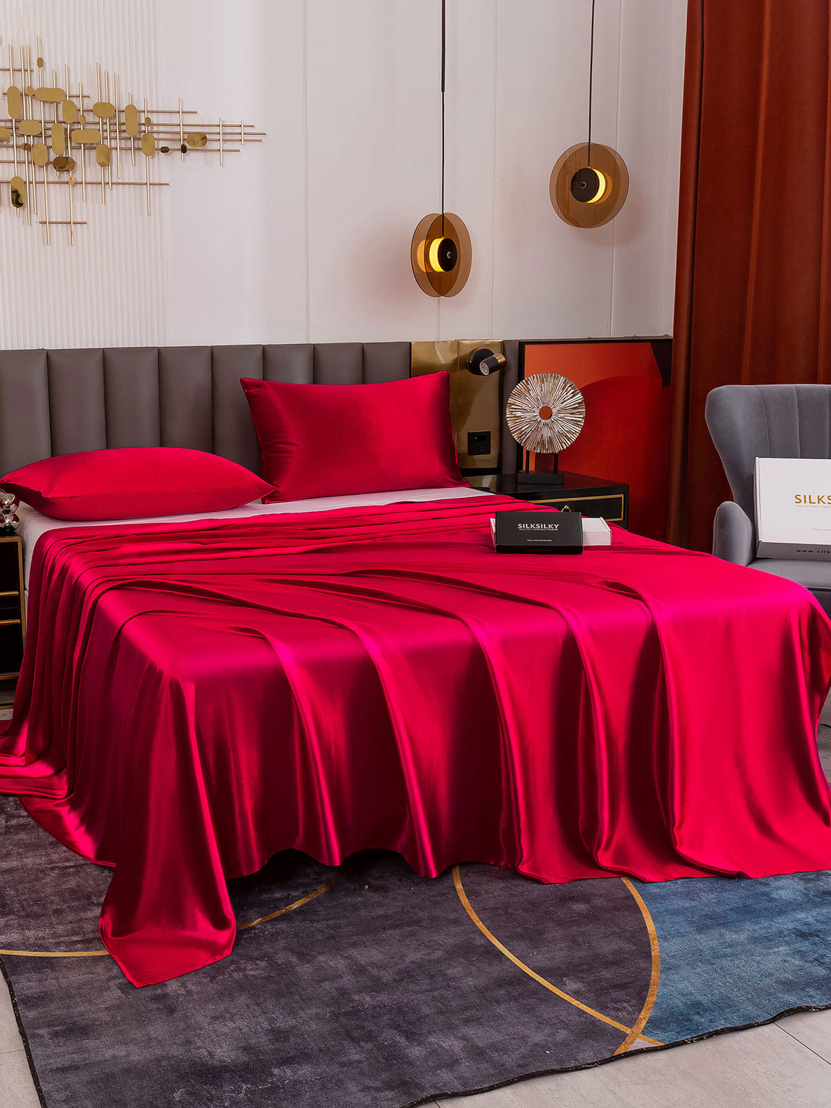 [Viini] SilkSilky-FI 19Momme Bedding Set 002