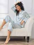 SilkSilky-FI Womens Pajamas Vaaleansininen 001