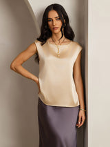 [Samppanja] SilkSilky-FI Cap Sleeve Round Neck Naisten T-paita 001