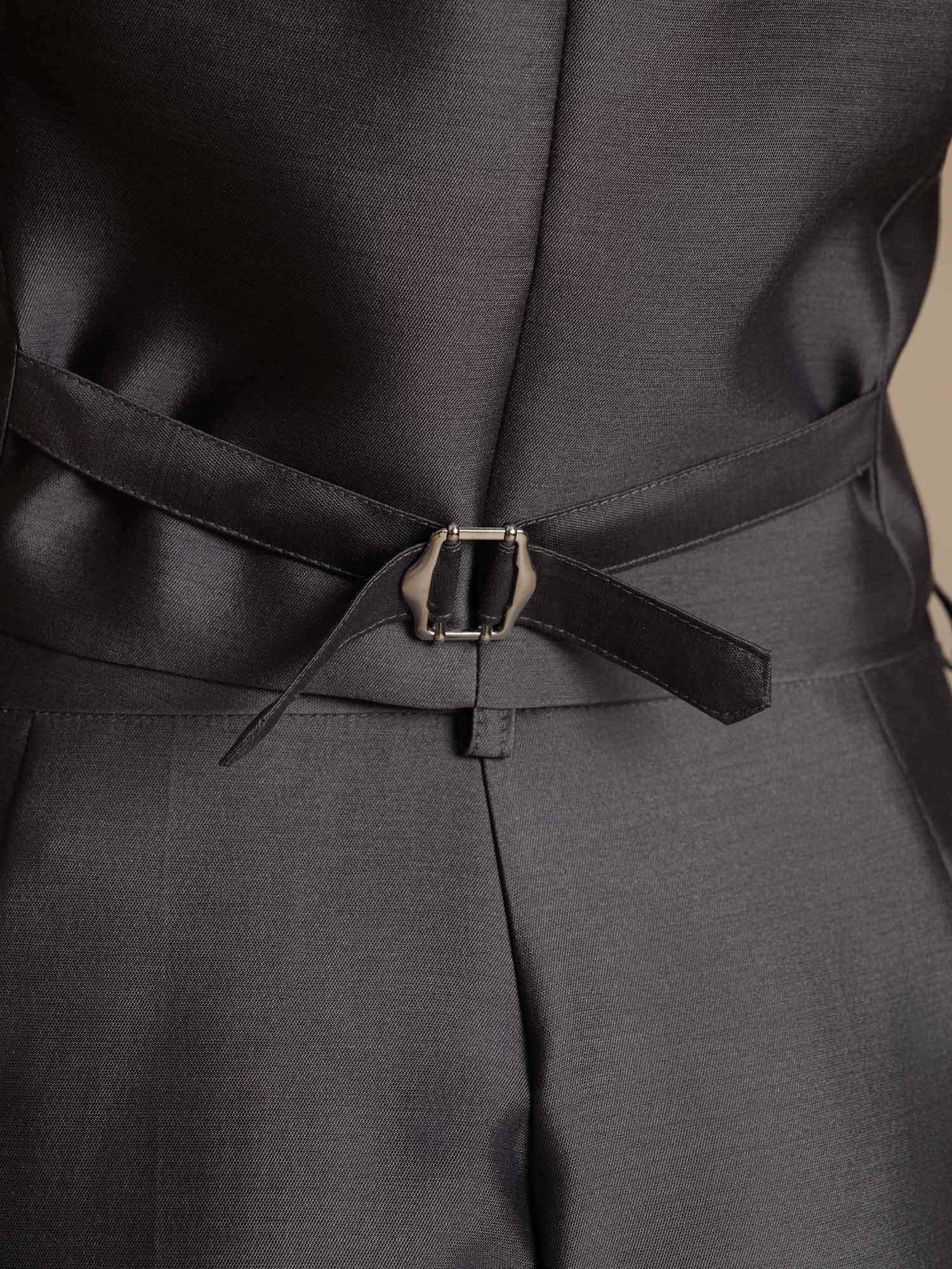 [Harmaa] SilkSilky-FI 32Momme Silk-Wool Blend Womens Vest 005,