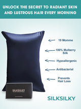 [Tummansininen] SilkSilky-FI 19Momme Pillowcase 003