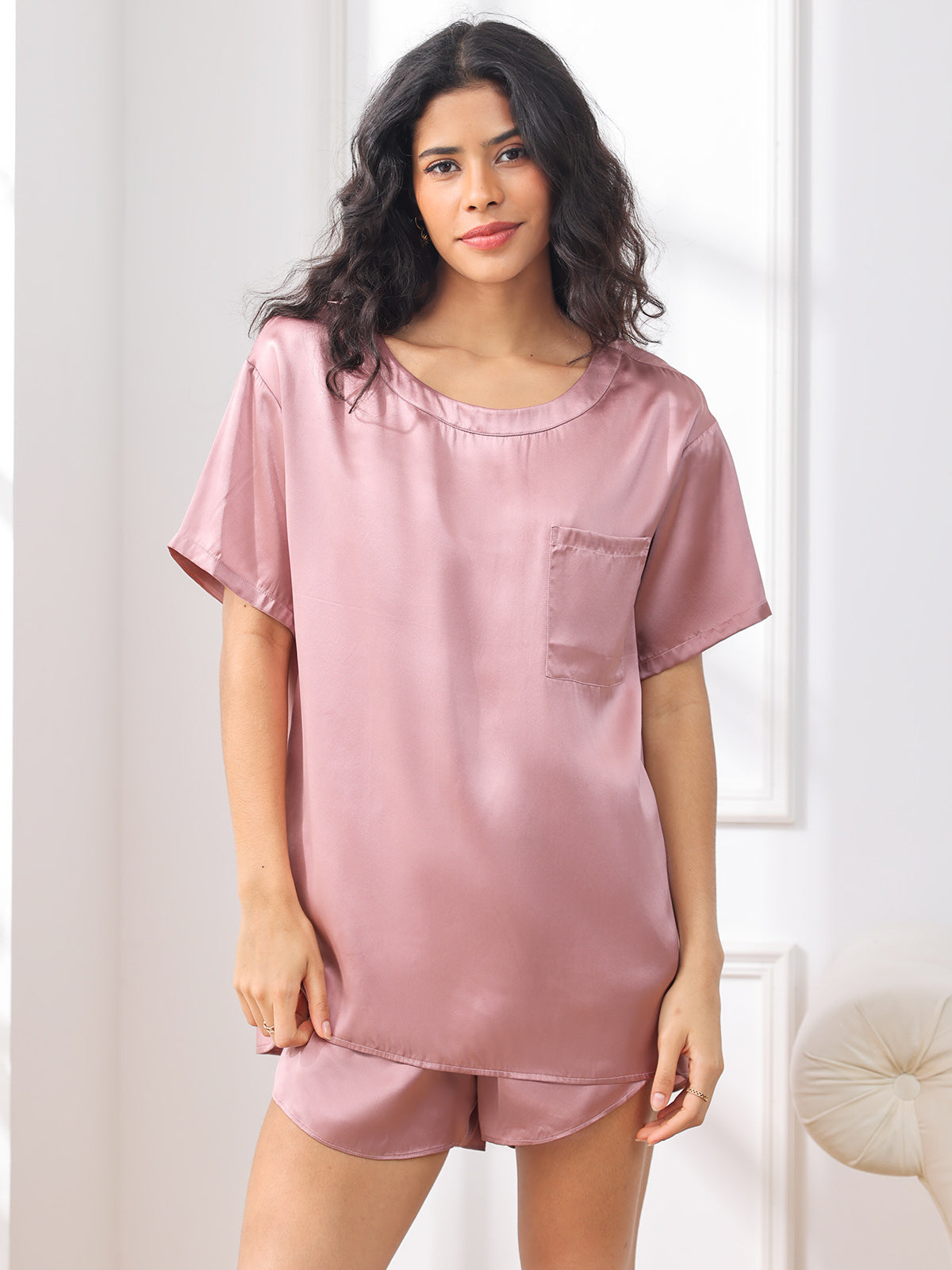 SilkSilky-FI Womens Pajamas VaaleanMauve 001