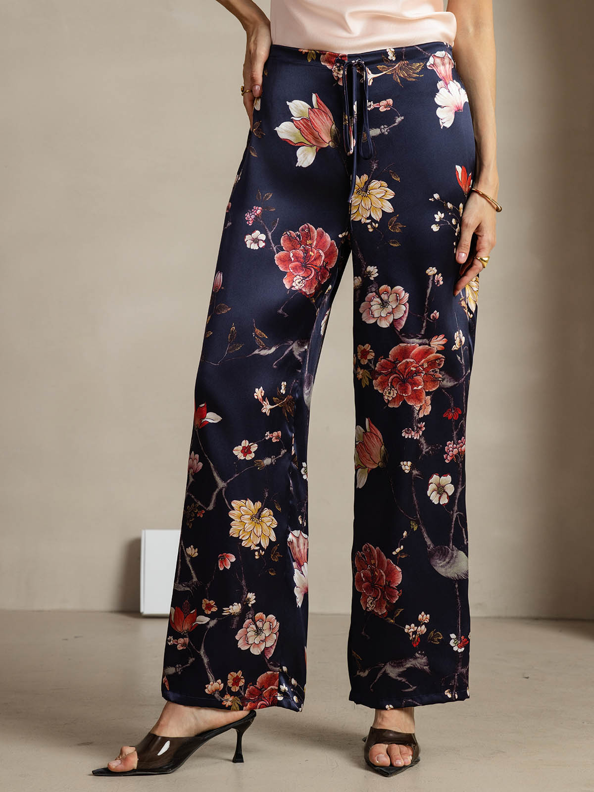 [Laivasto Kukka] SilkSilky-FI 19Momme Womens Pants 001