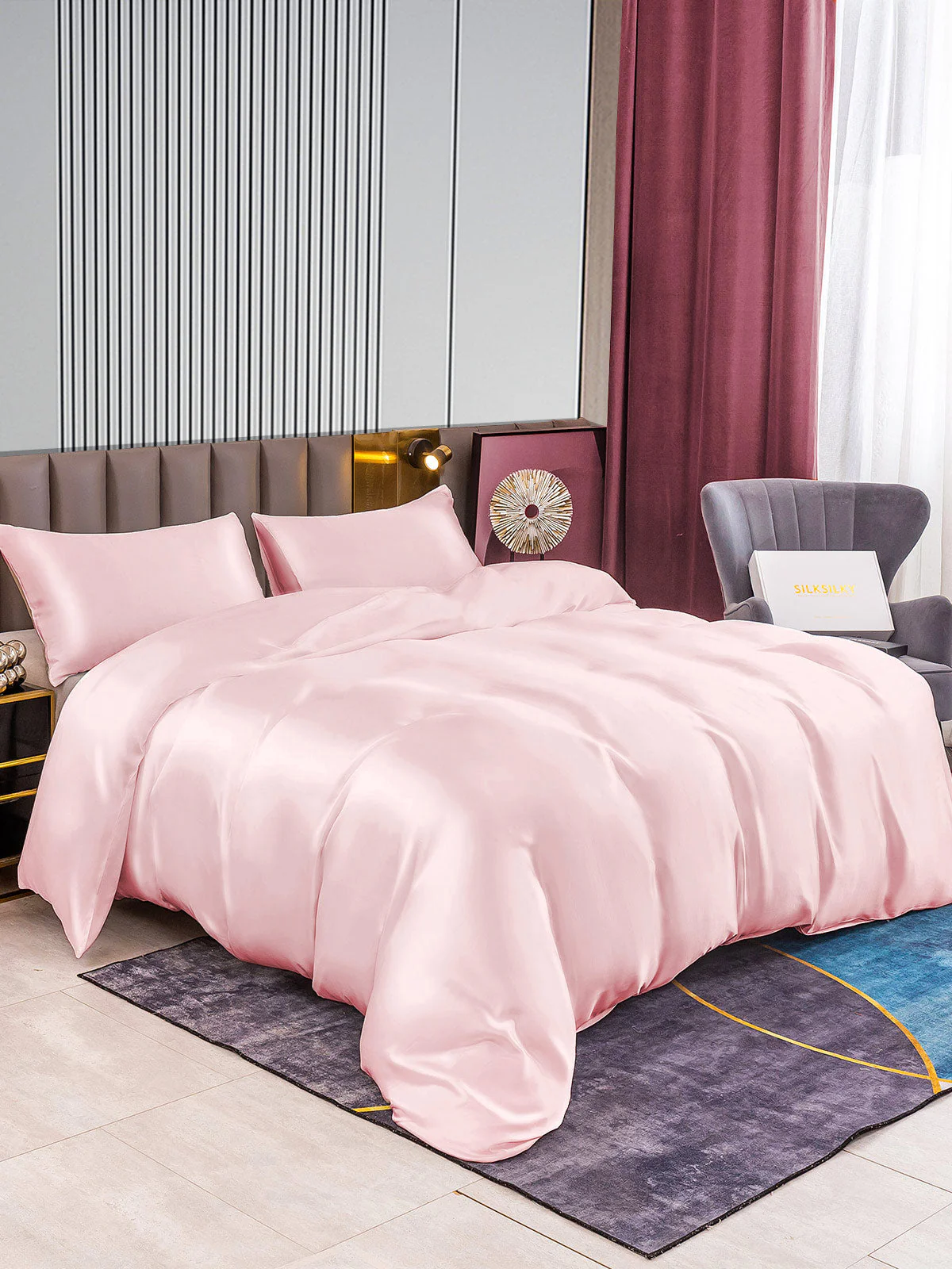 [Pinkki] SilkSilky-FI 22Momme Bedding Set 003
