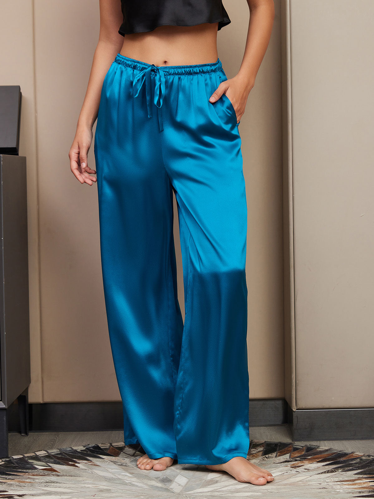 [Sinivihreä] SilkSilky-FI Womens Pants 003