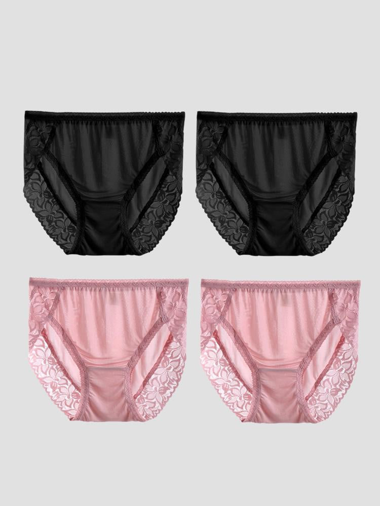 SilkSilky-FI Panty Musta+Pink 003