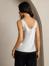 [Hopea] SilkSilky-FI Sleeveless V Neck Camisole Top 002