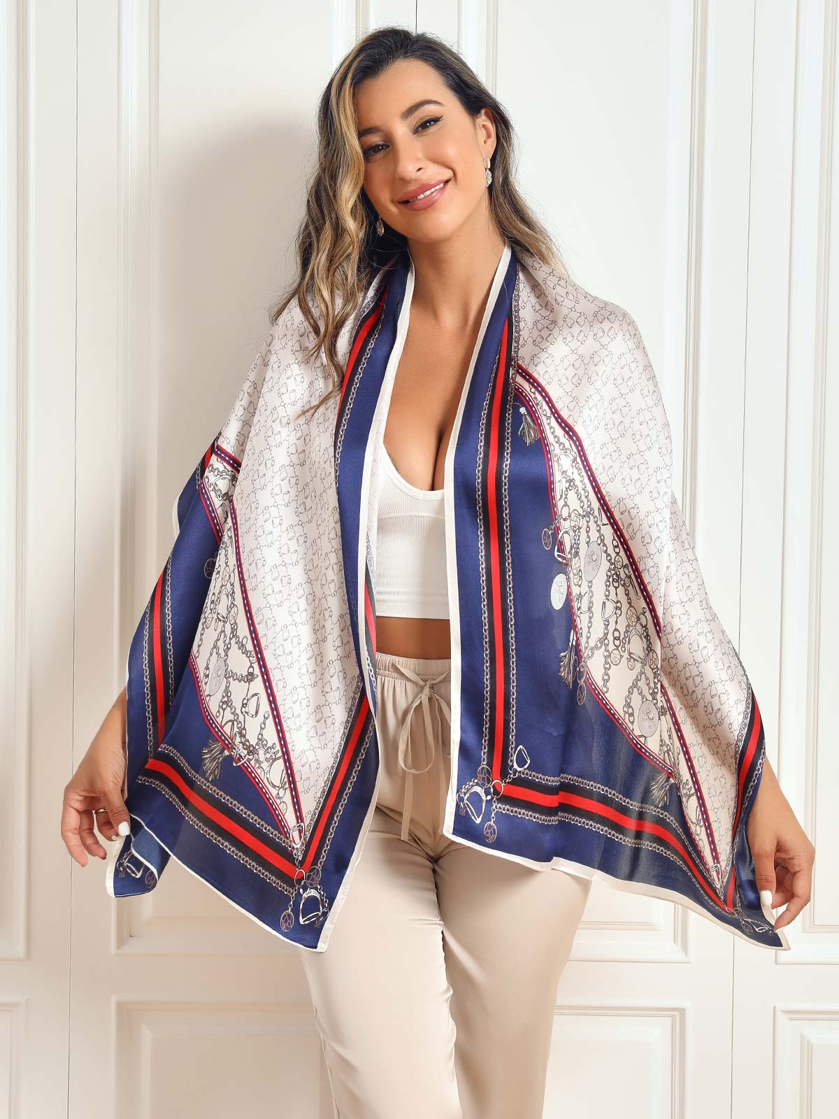 [P024] SilkSilky-FI Pure Silk Scarf 004