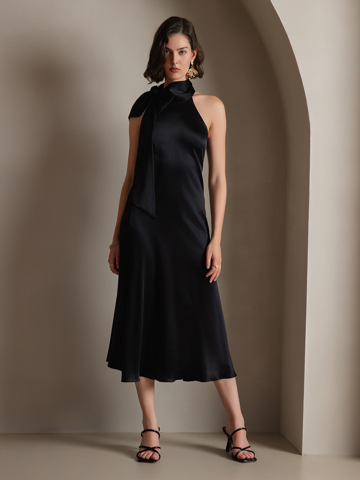 [Musta] SilkSilky-FI 19Momme Dress 008