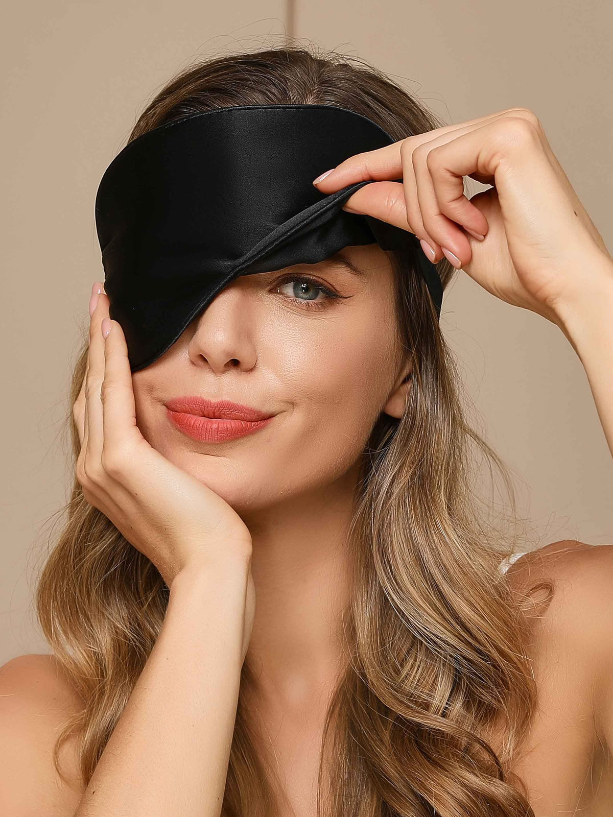 [Musta] SilkSilky-FI 19Momme Eye Mask 001