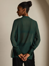 [Tummanvihreä] SilkSilky-FI Womens Shirt 002