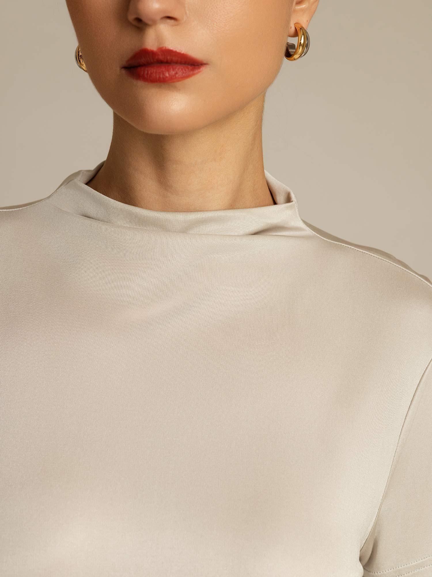 [Harmaa] SilkSilky-FI Womens T-Shirt 004