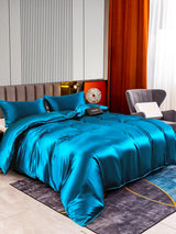 [Sinivihreä] SilkSilky-FI 22Momme Bedding Set 002,