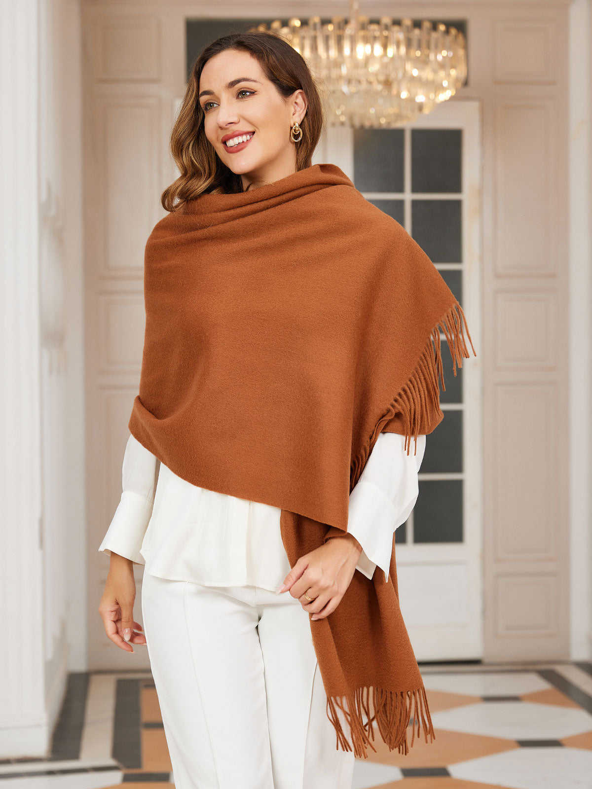[Ruskea] SilkSilky-FI Scarf 001
