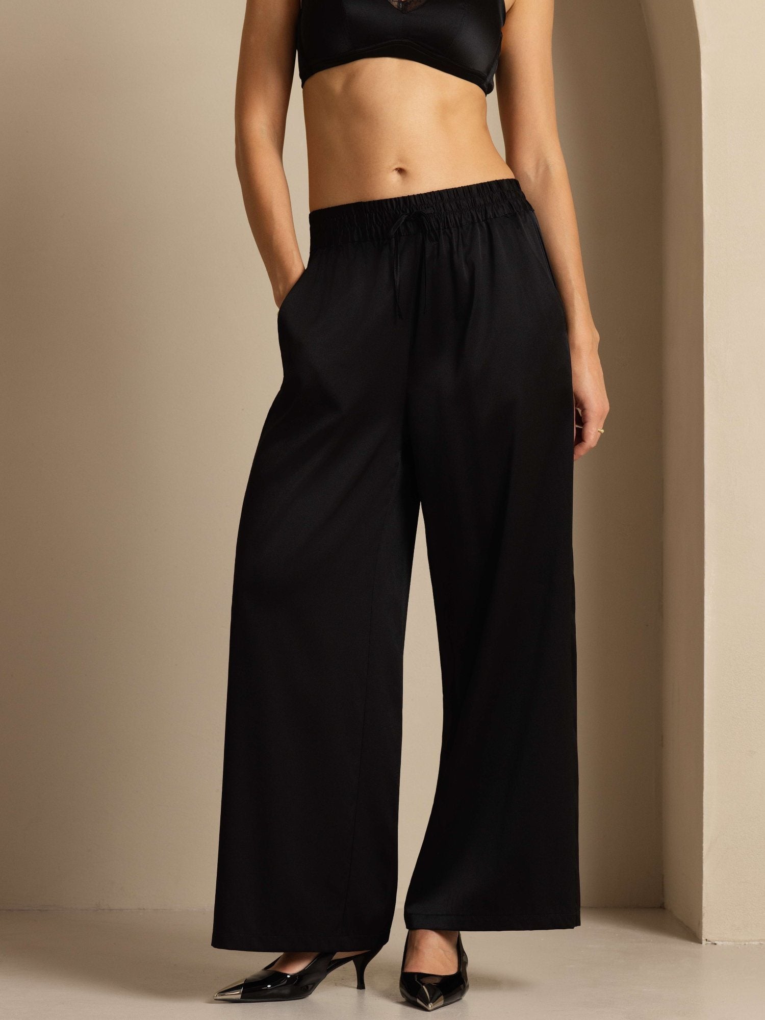 [Musta] SilkSilky-FI 19Momme Womens Pants 003