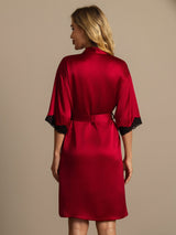 [Viini] SilkSilky-FI Half Sleeve Naisten Aamutakki 002