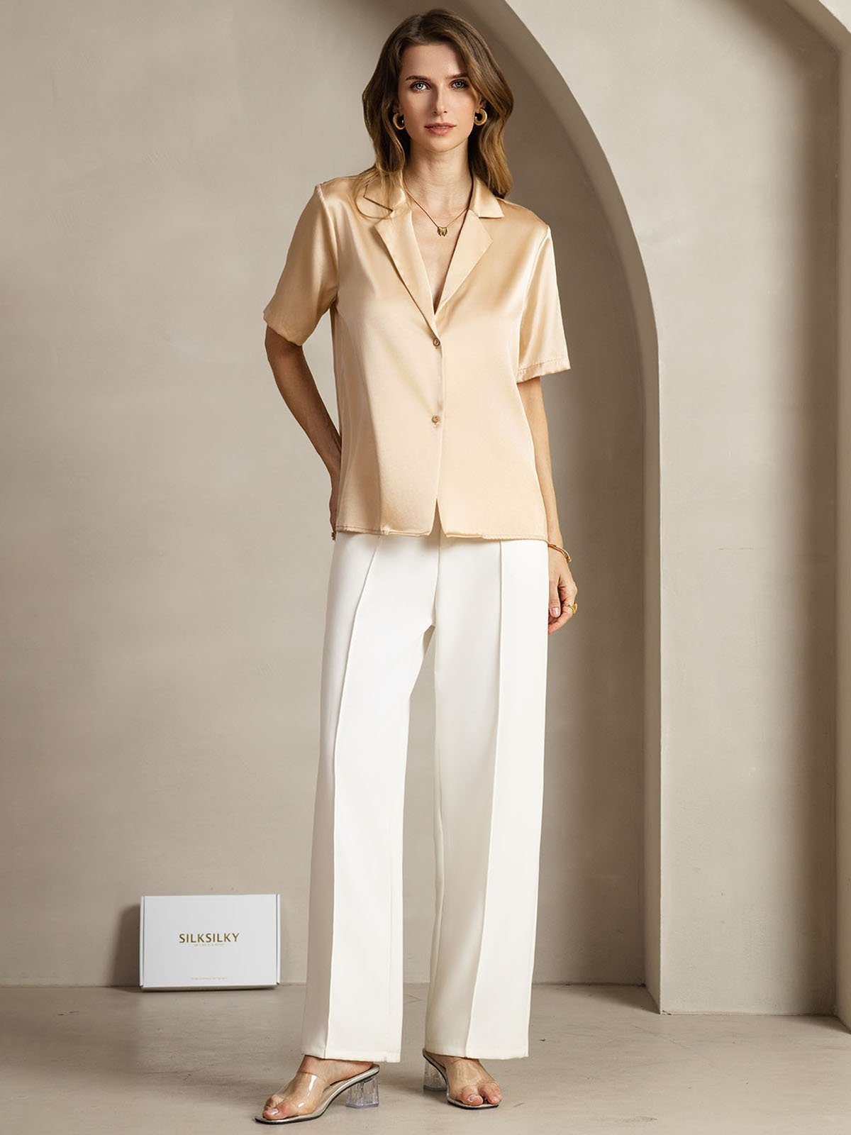 [Samppanja] SilkSilky-FI 19Momme Womens Shirt 003