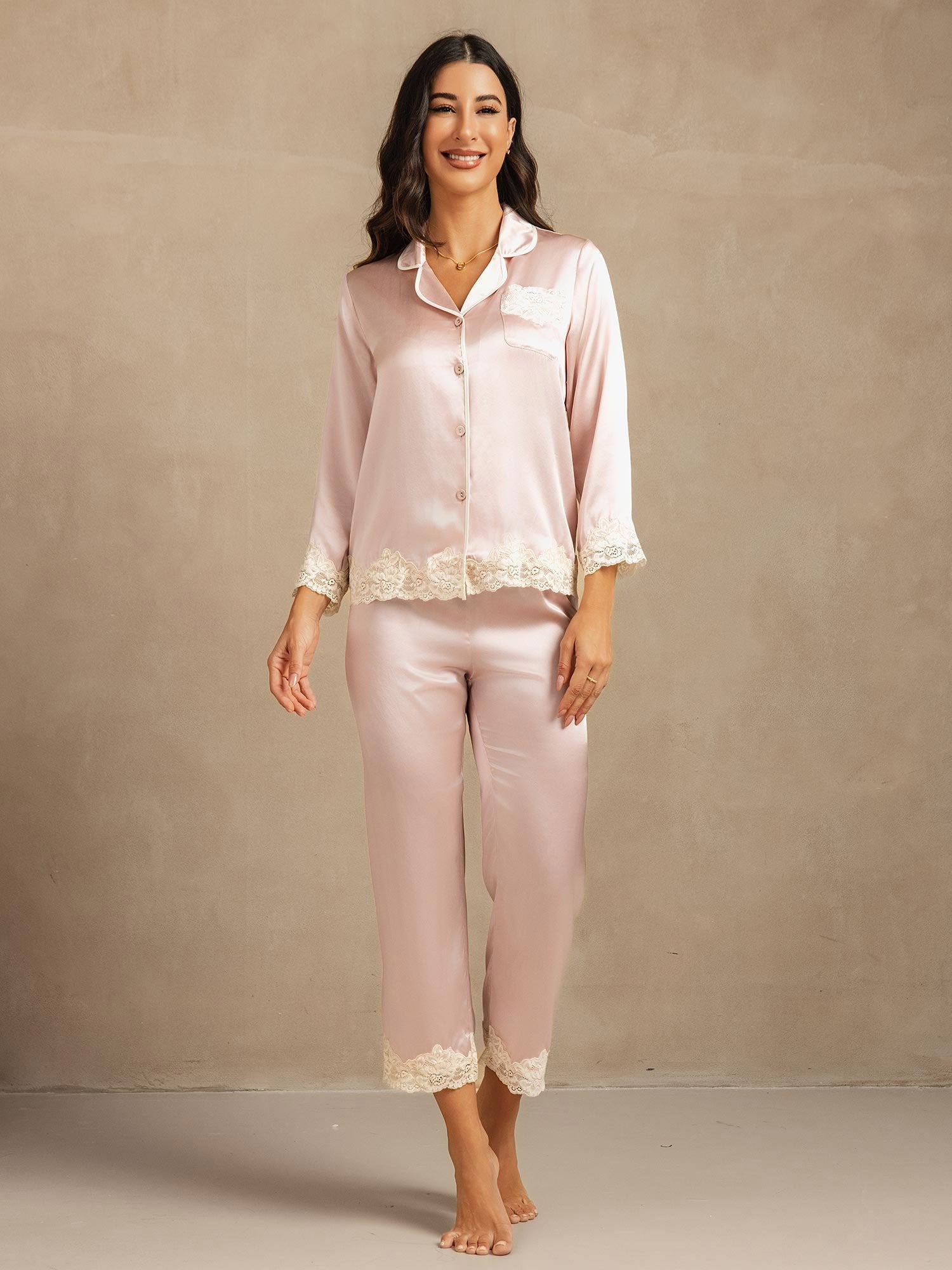 [Pinkki] SilkSilky-FI Womens Pajamas 003