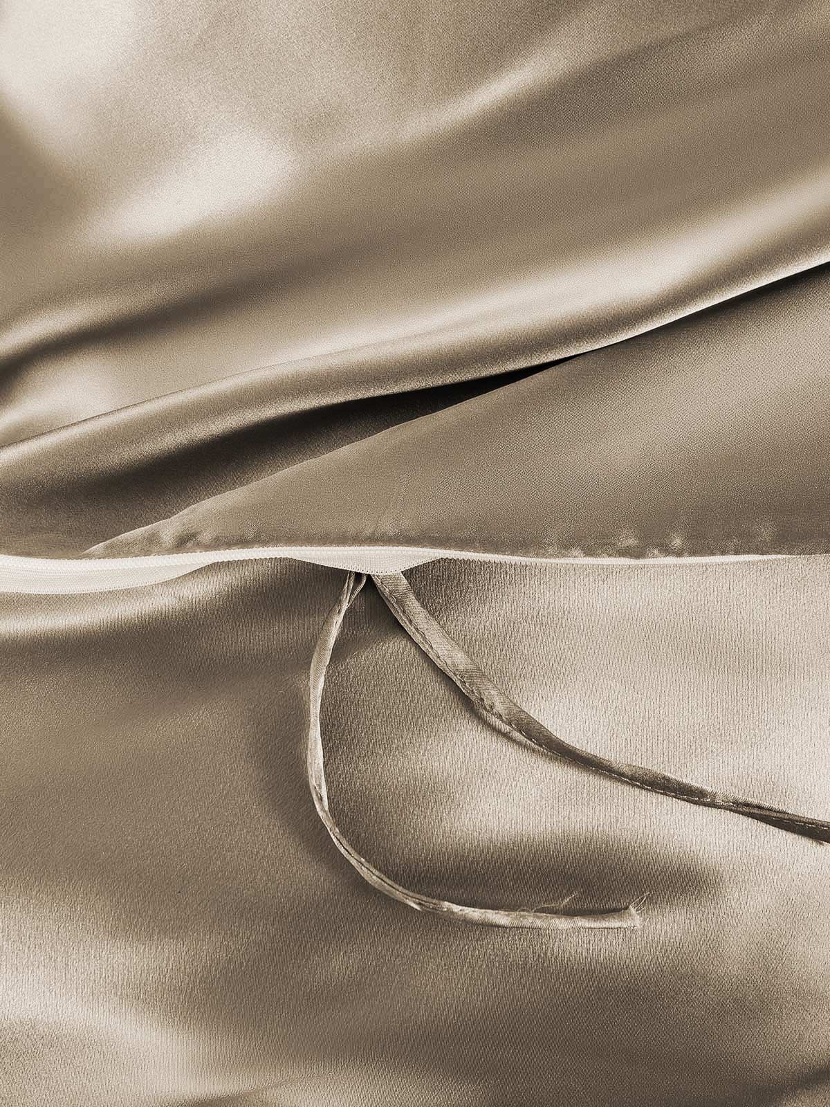 [Khaki] SilkSilky-FI 19Momme Bedding Set 003