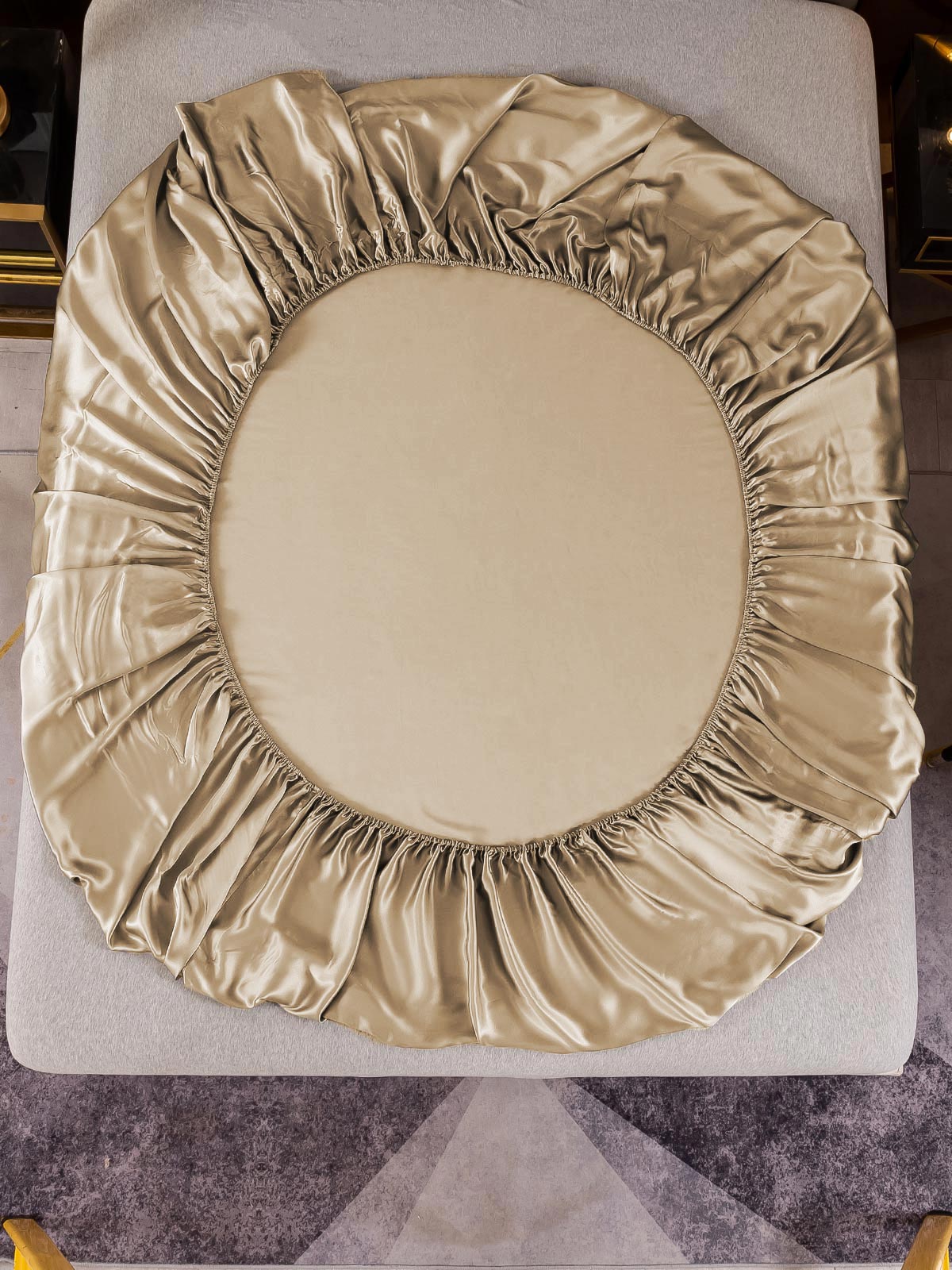 [Beige] SilkSilky-FI 22Momme Pure Silk Sheet 003