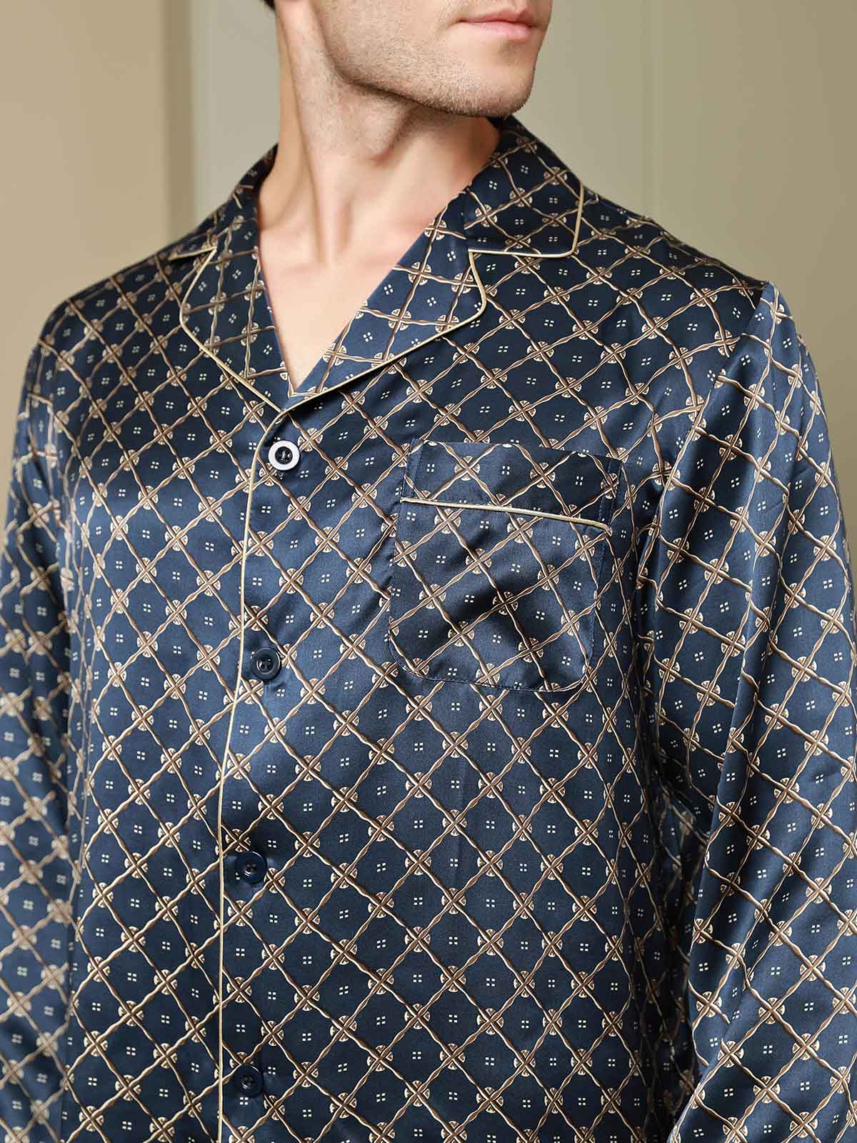 [Laivasto Ketju] SilkSilky-FI Mens Pajamas 009