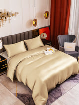 [Beige] SilkSilky-FI 19Momme Vuodevaatteet Setti 001