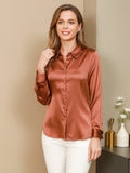 SilkSilky-FI Womens Shirt Kahvi 001